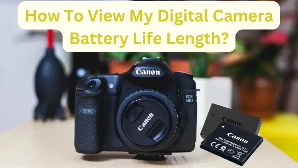 How To View My Digital Camera Battery Life Length?